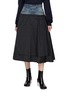 MAISON MARGIELA Hybrid Panelled Cotton Denim Nylon Flare Skirt