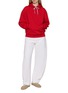 Figure View - Click To Enlarge - MAISON MARGIELA - Drawstring Hood Cotton Sweatshirt