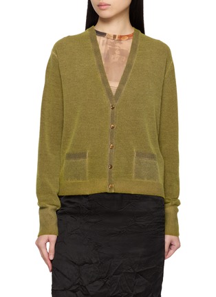 Main View - Click To Enlarge - MAISON MARGIELA - V-Neck Knit Cardigan