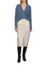 Figure View - Click To Enlarge - MAISON MARGIELA - V-Neck Wool Knit Cardigan