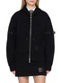 THOM BROWNE Grosgrain Armbands Zip Up Cotton Hoodie