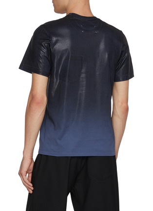 Back View - Click To Enlarge - MAISON MARGIELA - Gradient Waxed Pocket Mako Cotton T-Shirt