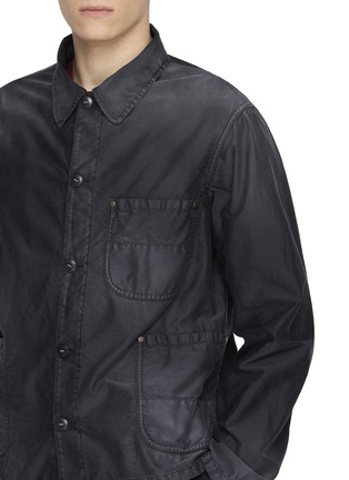  - MAISON MARGIELA - Carpenter Patch Pocket Unbrushed Moleskin Cotton Shirt Jacket