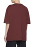 Back View - Click To Enlarge - MAISON MARGIELA - Embroidered Shadow Numbers Slub Cotton T-Shirt