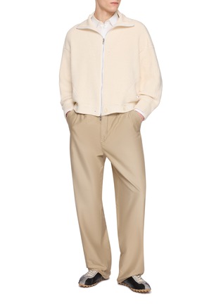 Figure View - Click To Enlarge - MAISON MARGIELA - Pleated Straight Leg Pants