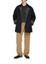 Figure View - Click To Enlarge - MAISON MARGIELA - Reversible Herringbone Fleece Lined Cotton Twill Jacket