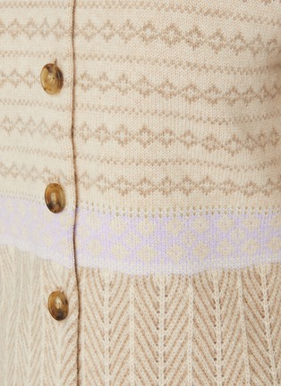  - GUEST IN RESIDENCE - Fair Isle Sculpted Cashmere Knit Cardigan