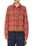 Main View - Click To Enlarge - GUEST IN RESIDENCE - Dylan Plaid Cashmere Shirt