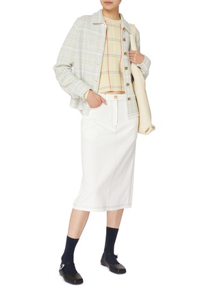 Figure View - Click To Enlarge - GUEST IN RESIDENCE - Dylan Plaid Cashmere Shirt