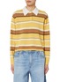 Main View - Click To Enlarge - GUEST IN RESIDENCE - Cropped Striped Rugby Shirt