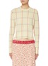 Main View - Click To Enlarge - GUEST IN RESIDENCE - Shrunken Chequered Cashmere Sweater