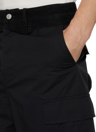  - MM6 MAISON MARGIELA - Hybrid Denim Waist Cotton Gabardine Shorts