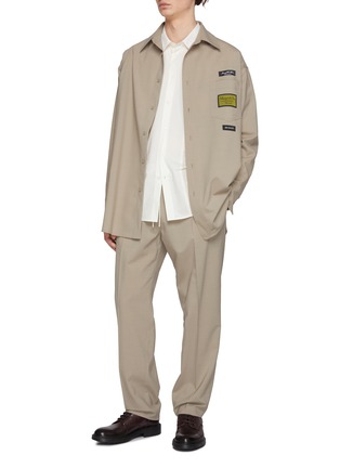 Figure View - Click To Enlarge - MM6 MAISON MARGIELA - Straight Leg Drawstring Pants