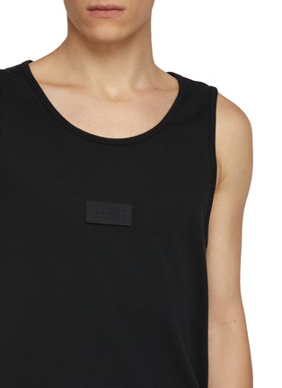  - MM6 MAISON MARGIELA - Centre Logo Patch Ribbed Cotton Tank Top