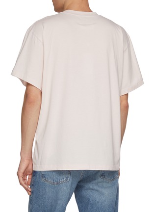 Back View - Click To Enlarge - MM6 MAISON MARGIELA - Library Receipt Print Cotton T-Shirt