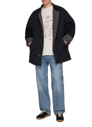 Figure View - Click To Enlarge - MM6 MAISON MARGIELA - Library Receipt Print Cotton T-Shirt