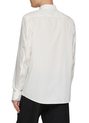 Back View - Click To Enlarge - MM6 MAISON MARGIELA - Reversed Logo Patch Shirt