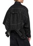Back View - Click To Enlarge - BEAUTIFUL PEOPLE - Double End Contrast Stitch Selvedge Denim Jacket