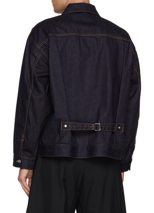 Back View - Click To Enlarge - BEAUTIFUL PEOPLE - Dark Wash Relaxed Fit Selvedge Denim Jacket