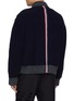 Back View - Click To Enlarge - THOM BROWNE - RWB Back Stripe Wool Bomber Jacket