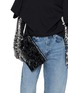 Figure View - Click To Enlarge - MM6 MAISON MARGIELA - Numeric Creased Leather Clutch