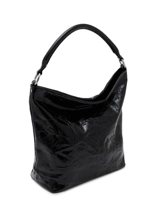 Detail View - Click To Enlarge - MM6 MAISON MARGIELA - Numeric Creased Leather Tote Bag