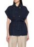 Main View - Click To Enlarge - BRUNELLO CUCINELLI - Double Breasted Sequin Embellished Belted Knit Cardigan