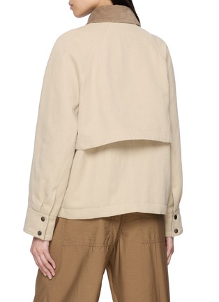 Back View - Click To Enlarge - BRUNELLO CUCINELLI - Contrast Collar Bomber Jacket