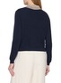 Back View - Click To Enlarge - BRUNELLO CUCINELLI - Sequin Contrast Collar Ribbed Knit Cardigan