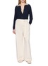 Figure View - Click To Enlarge - BRUNELLO CUCINELLI - Sequin Contrast Collar Ribbed Knit Cardigan
