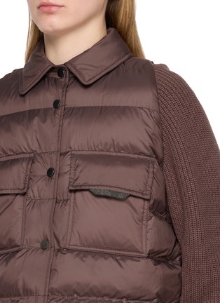  - BRUNELLO CUCINELLI - Mixed Knit Padded Jacket