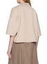 Back View - Click To Enlarge - BRUNELLO CUCINELLI - Contrast Collar Jersey Cropped Sweatshirt