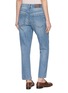 Back View - Click To Enlarge - BRUNELLO CUCINELLI - Ankle Length Light Wash Jeans