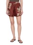 BRUNELLO CUCINELLI Floral Print Elasticated Waistband Shorts