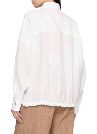 Back View - Click To Enlarge - BRUNELLO CUCINELLI - Long Sleeve Cotton Shirt