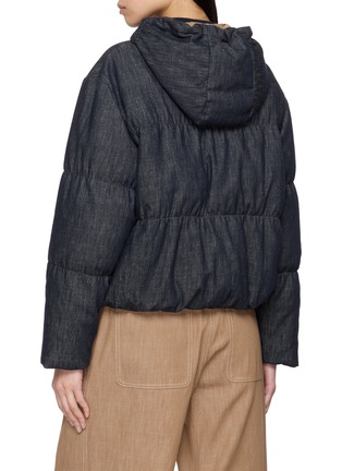 Back View - Click To Enlarge - BRUNELLO CUCINELLI - Hooded Padded Zip Up Jacket