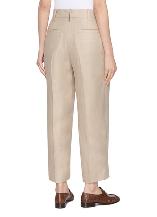 Back View - Click To Enlarge - BRUNELLO CUCINELLI - Straight Leg Ankle Suiting Pants