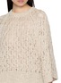  - BRUNELLO CUCINELLI - Quarter Sleeve Sequin Open Knit Sweater