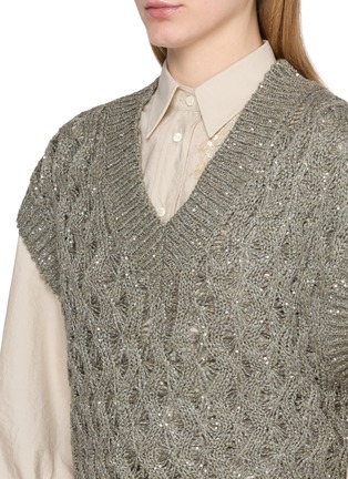  - BRUNELLO CUCINELLI - Sequin Knit Vest