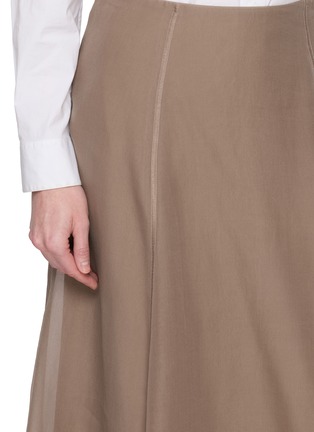  - BRUNELLO CUCINELLI - Pleated Silk Chiffon Midi Skirt