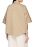 Back View - Click To Enlarge - BRUNELLO CUCINELLI - Cropped Flap Pocket Boxy Shirt