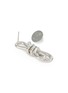 Detail View - Click To Enlarge - MM6 MAISON MARGIELA - Knot silver Brass Stud Earring