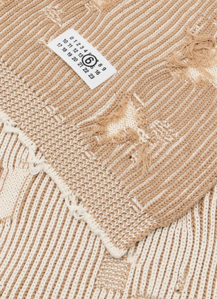 Detail View - Click To Enlarge - MM6 MAISON MARGIELA - Numeric Cotton Scarf