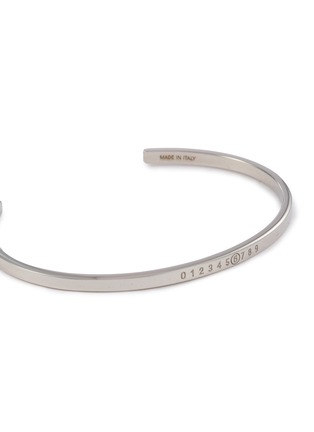 Detail View - Click To Enlarge - MM6 MAISON MARGIELA - Engraved Logo Cuff