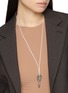 Figure View - Click To Enlarge - MM6 MAISON MARGIELA - Foil Key Brass Necklace
