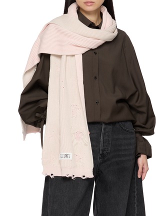 Figure View - Click To Enlarge - MM6 MAISON MARGIELA - Numeric Cotton Scarf