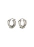 MM6 MAISON MARGIELA Knot Silver Brass Hoop Earrings