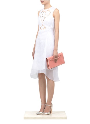 Figure View - Click To Enlarge - VALENTINO GARAVANI - Leather studded clutch