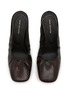 Detail View - Click To Enlarge - DRIES VAN NOTEN - 75 Embossed Leather Slingback Wedge Pumps