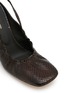 Detail View - Click To Enlarge - DRIES VAN NOTEN - 75 Embossed Leather Slingback Wedge Pumps